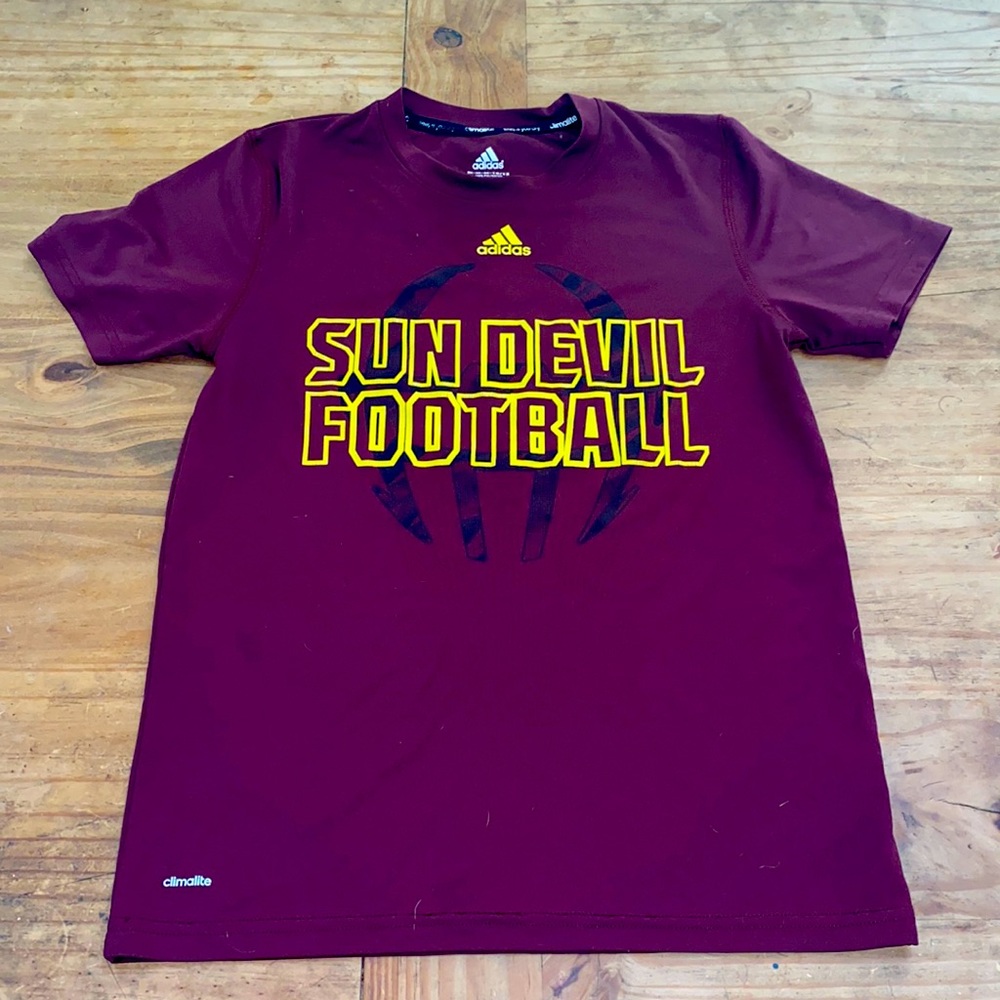 Boys dry fit sun devils t shirt adidas